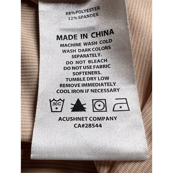 FJ FootJoy Peach Golf Tennis Sleeveless Tank Blouse Womens Large V Neck Athletic - Picture 5 of 12